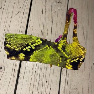 PINK Victoria's Secret Neon Snake Print Bra